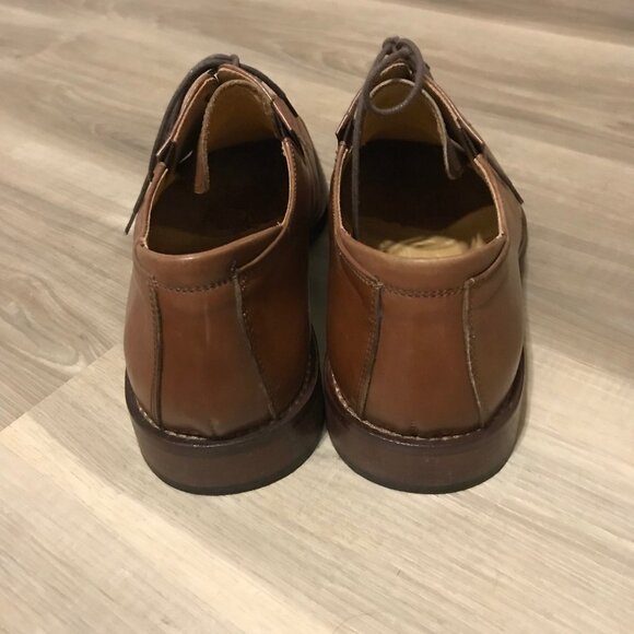 Vero Cuoio Men's Leather Lace Up Tan Shoes Size 10 - Picture 3 of 7